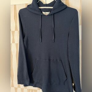 Men’s Rainforest Navy Blue Navy Waffle Knit Pullover - Size M